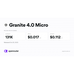 Granite 4.0 Micro