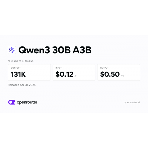 Qwen3 30B A3B