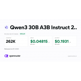Qwen3 30B A3B Instruct 2507