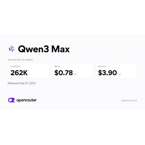 Qwen3 Max