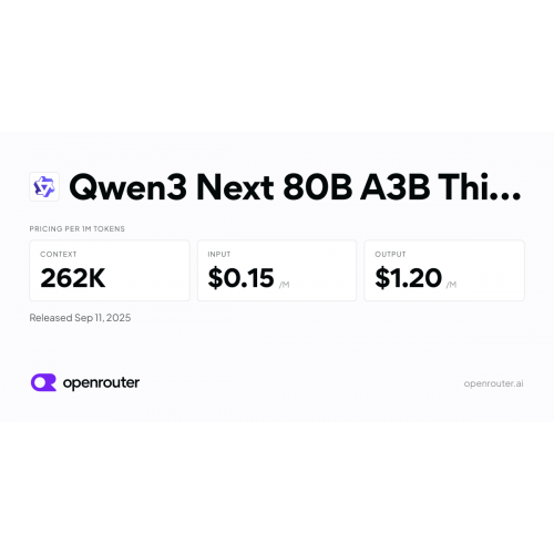 Qwen3 Next 80B A3B Thinking