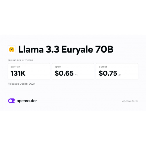 Llama 3.3 Euryale 70B
